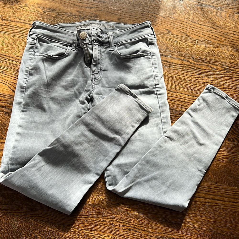 AE Gray Denim Jeans